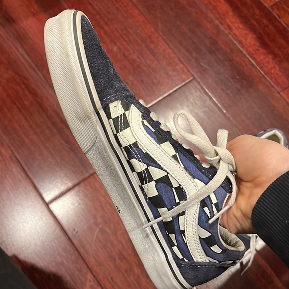 Blue Checkered Flame Vans - Picture 4 of 6